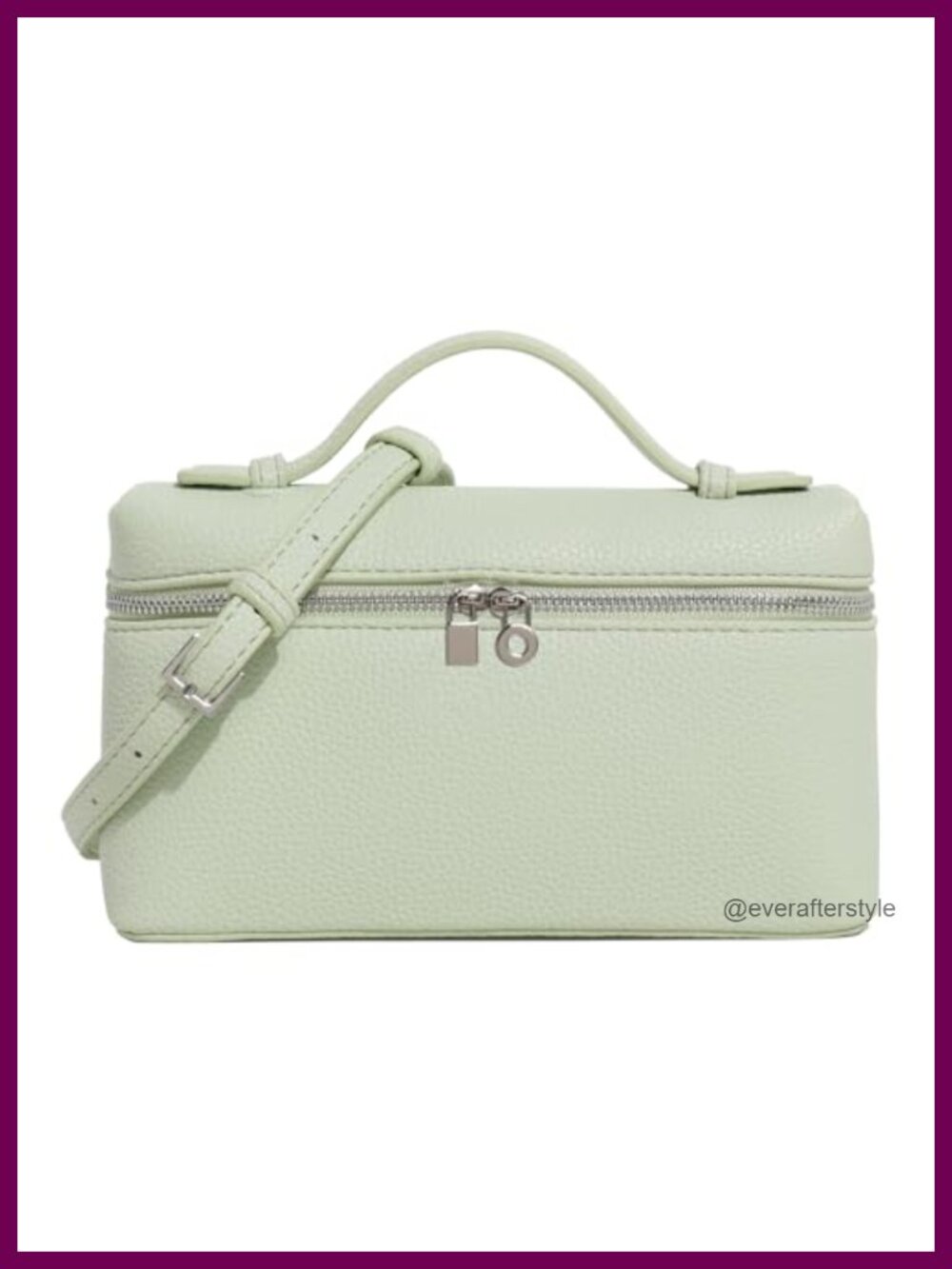 RHEBER Crossbody Pouch Bag Faux Leather Top-Handle Mini Purse